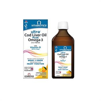 Vitabiotics Ultra 2 in 1 Cod Liver Oil Aquamarine 250ml