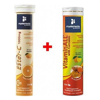 My Elements Ester-C 1000mg 20 Αναβράζοντα Δισκία & VitaminAll 20 Αναβράζοντα Δισκία