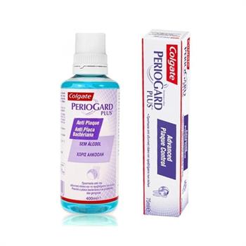Colgate Periogard Plus Mouthwash 400ml & Periogard Plus Toothpaste 75ml