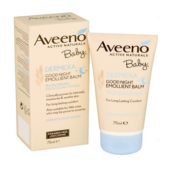 Aveeno Baby Dermexa Good Night Emollient Balm Κατά του Κνησμού 75ml