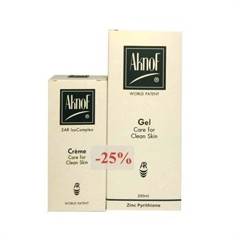 AknoF Set Creme Care for Clean Skin 50ml & Gel Καθαριστικό & Σμηγματορυθμιστικό 200ml