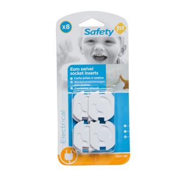 Safety 1st Ασφάλειες Πρίζας Περιστρεφόμενες (U01-39051-00) 8τμχ