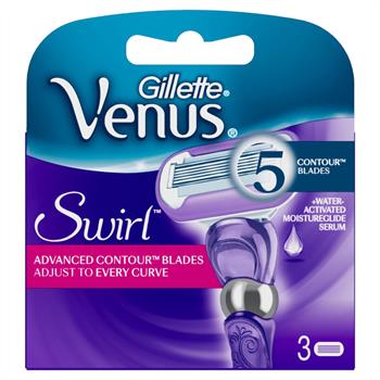 Gillette Venus Swirl Ανταλλακτικά Ξυραφάκια 3τμχ