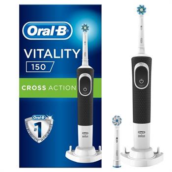 Oral-B Vitality 150 Cross Action Black Επαναφορτιζόμενη Ηλεκτρική Οδοντόβουρτσα 1τμχ