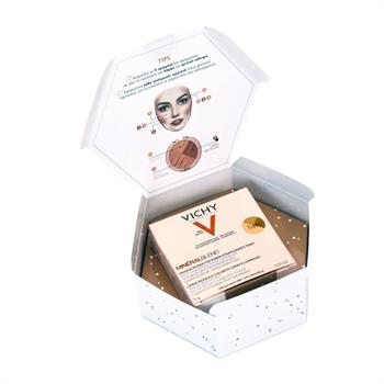 Vichy Set Xmas Glow Mineral Blend Healthy Glow Tri-Color Powder Tan 9gr