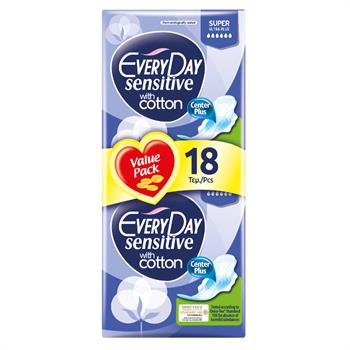 EveryDay Sensitive Ultra Plus Super 18 Σερβιέτες
