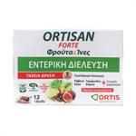 Ortis Ortisan Forte Φρούτα & Ίνες για Εντερική Διέλευση 12 κύβοι
