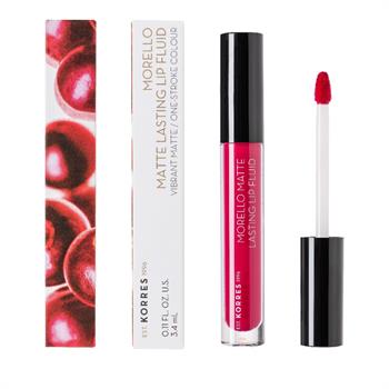 Korres Morello Matte Lasting Lip Fluid 29 Strawberry Kiss 3.4ml