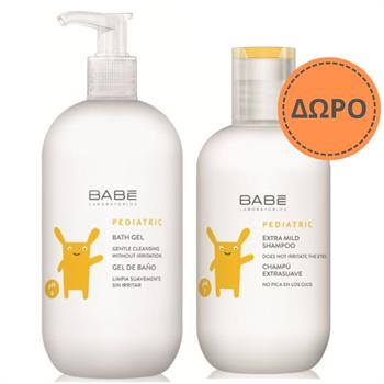 Babe Promo Pediatric Bath Gel Παιδικό Αφρόλουτρο 500ml & ΔΩΡΟ Pediatric Extra Mild Παιδικό-Βρεφικό Σαμπουάν 200ml