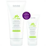 Babe Promo Stop AKN Purifying Cleansing Gel Καθαρισμού Προσώπου 200ml & Stop AKN Exfoliating Cream Κρέμα Απολέπισης 50ml