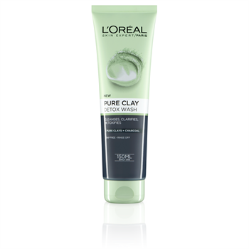 L'Oreal Pure Clay Detox Wash Gel Καθαρισμού Με Άργιλο 150ml