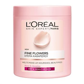 L'Oreal Fine Flowers Cleansing Cream For Dry/Sensitive Skin 200ml