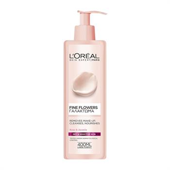 L'Oreal Fine Flowers Cleansing Milk For Dry/Sensitive Skin 400 ml
