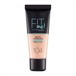 Maybelline Fit Me Matte + Poreless Foundation 104 Soft Ivory 30ml