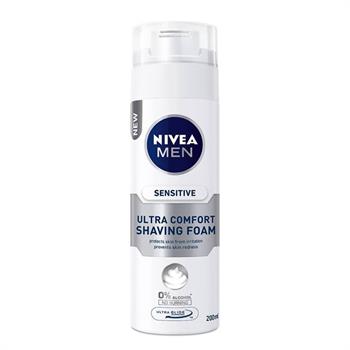 Nivea Men Sensitive Ultra Comfort Αφρός Ξυρίσμτος 200ml