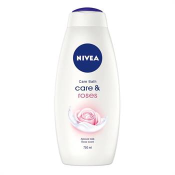 Nivea Care & Roses Κρεμώδες Αφρόλουτρο Γάλα Αμυγδάλου & Άρωμα Τριαντάφυλλου 750ml