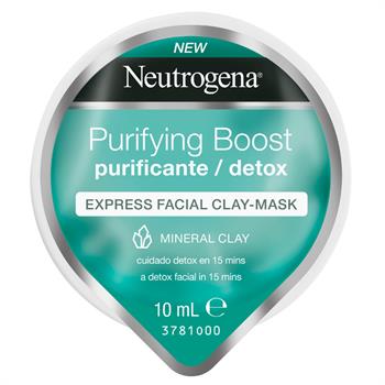 Neutrogena Purifying Boost Instant Facial Clay Mask Purificante Μάσκα Express σε Μορφή Κρέμας με Άργιλο 10ml