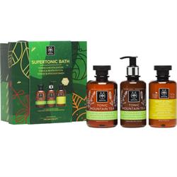 Apivita Set Supertonic Tonic Mountain Tea Shower Gel Αφρόλουτρο 300ml & Body Milk Γαλάκτωμα Σώματος 200ml & ΔΩΡΟ Shampoo Chamomile-Honey 250ml