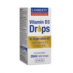 Lamberts Vitamin D3 Drops in Virgin Olive Oil 20ml