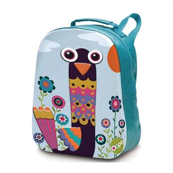 Oops Happy Backpack Μαλακή Τσάντα Πλάτης Παγώνι