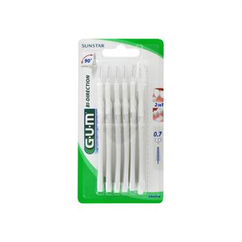 Gum 2114 Bi-Direction Ultra-Micro Fine Μεσοδόντια βουρτσάκια 0.7mm 6τμχ