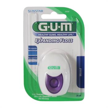 Gum 2030 Expanding Floss Waxed Κηρωμένο Οδοντικό Νήμα 30m