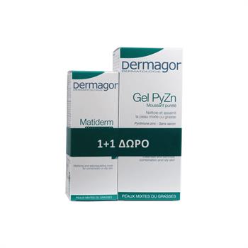Inpa Dermagor Matiderm Masque Purete 40 ml & Δώρο Gel Py-Zn Nettoyant 200 ml