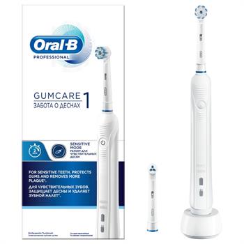 Oral B Professional Gum Care 1 Επαναφορτιζόμενη Ηλεκτρική Οδοντόβουρτσα για Ευαίσθητα Δόντια & Ούλα, 1τμχ