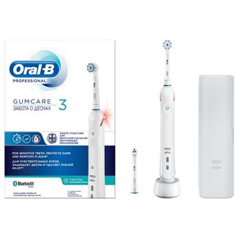 Oral B Professional Gum Care 3 Επαναφορτιζόμενη Ηλεκτρική Οδοντόβουρτσα για Ευαίσθητα Δόντια & Ούλα, 1τμχ