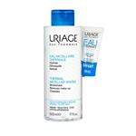Uriage Thermal PROMO PACK Micellar Water 500ml Normal to Dry Skin & ΔΩΡΟ Water Cream 15ml