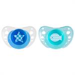 Chicco Physio Air Ορθοδοντική Πιπίλα Σιλικόνης Σιελ 6-16m 2τμχ (75032-21)