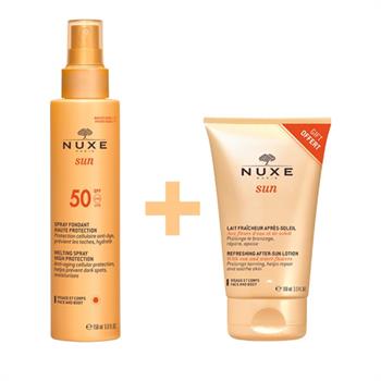 Nuxe Promo Pack Sun Spray Fondant Haute Protection SPF50 150ml & ΔΩΡΟ Sun Lait Fraicheur Apres Soleil 100ml