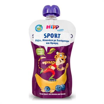 Hipp Φρουτοπολτός Sport με Μήλο, Μπανάνα, Βατόμουρο & Βρώμη 120g