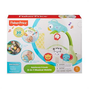 Fisher Price - Rainforest Friends - Μουσικό Περιστρεφόμενο 3 σε 1  0M+ (CHR11)