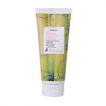 Korres Body Milk Cucumber Bamboo Ενυδατικό Γαλάκτωμα Σώματος Αγγούρι Bαmboo 200ml