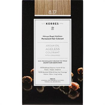 Korres Argan Oil Ageless Colorant Νο8.17 Ξανθό Ανοιχτό Μπεζ  50ml