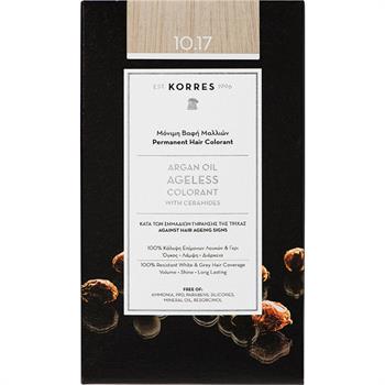 Korres Argan Oil Ageless Colorant Νο 10.17 Ξανθό Πλατίνας Μπεζ 50ml