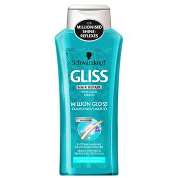 Schwarzkopf Gliss Million Gloss Σαμπουάν για Θαμπά χωρίς Λάμψη Μαλλιά 400ml