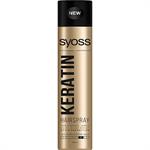 Syoss Hairspray Keratin Επαγγελματικό Δυνατό Κράτημα για Μαλλιά Γεμάτα Ζωντάνια & Λάμψη 400ml