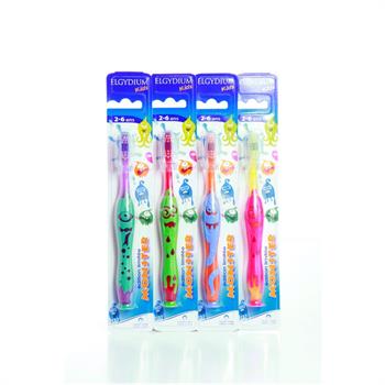 Elgydium Toothbrush Kids Monster Οδοντόβουρτσα για παιδιά 2 έως 6 ετών
