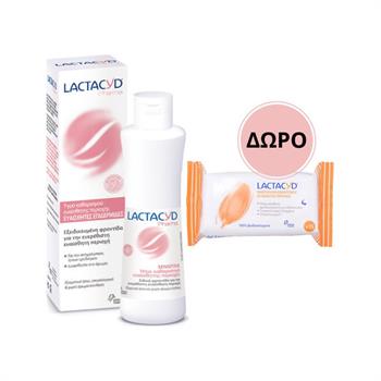Lactacyd Promo Pharma  Sensitive Intimate Wash 250ml & Δώρο Μαντηλάκια Καθαρισμού 15τμχ