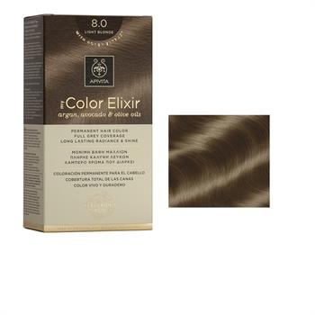Apivita Color Elixir Βαφή Μαλλιών Ξανθό Ανοιχτό 8.0