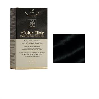 Apivita Color Elixir Βαφή Μαλλιών Μαύρο 1.0