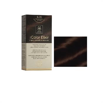 Apivita Color Elixir Βαφή Μαλλιών Ξανθό Σκούρο Μελί Μαονί 6.35