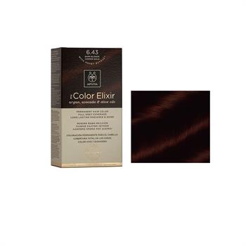Apivita Color Elixir Βαφή Μαλλιών Ξανθό Σκούρο Χάλκινο Μελί 6.43