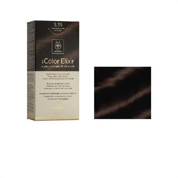 Apivita Color Elixir Βαφή Μαλλιών Καστανό Ανοιχτό Μελί Μαονί 5.35
