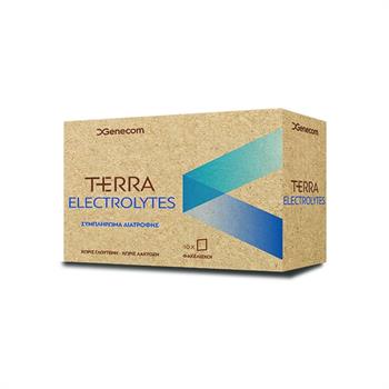 Genecom Terra Electrolytes Συμπλήρωμα διατροφής Χρήσιμο για την Ενυδάτωση του Οργανισμού 10 φακελίσκοι