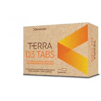 Genecom Terra D3 Tabs Συμπλήρωμα Διατροφής με Βιταμίνη D3 60tabs
