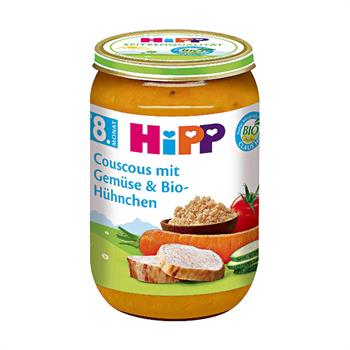 HiPP Organic Βρεφικό Γεύμα με Κουσκούς Λαχανικά Κοτόπουλο 220gr