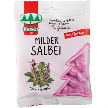 Kaiser Milder Salbei Καραμέλες με Φασκόμηλο & 13 βότανα 60gr